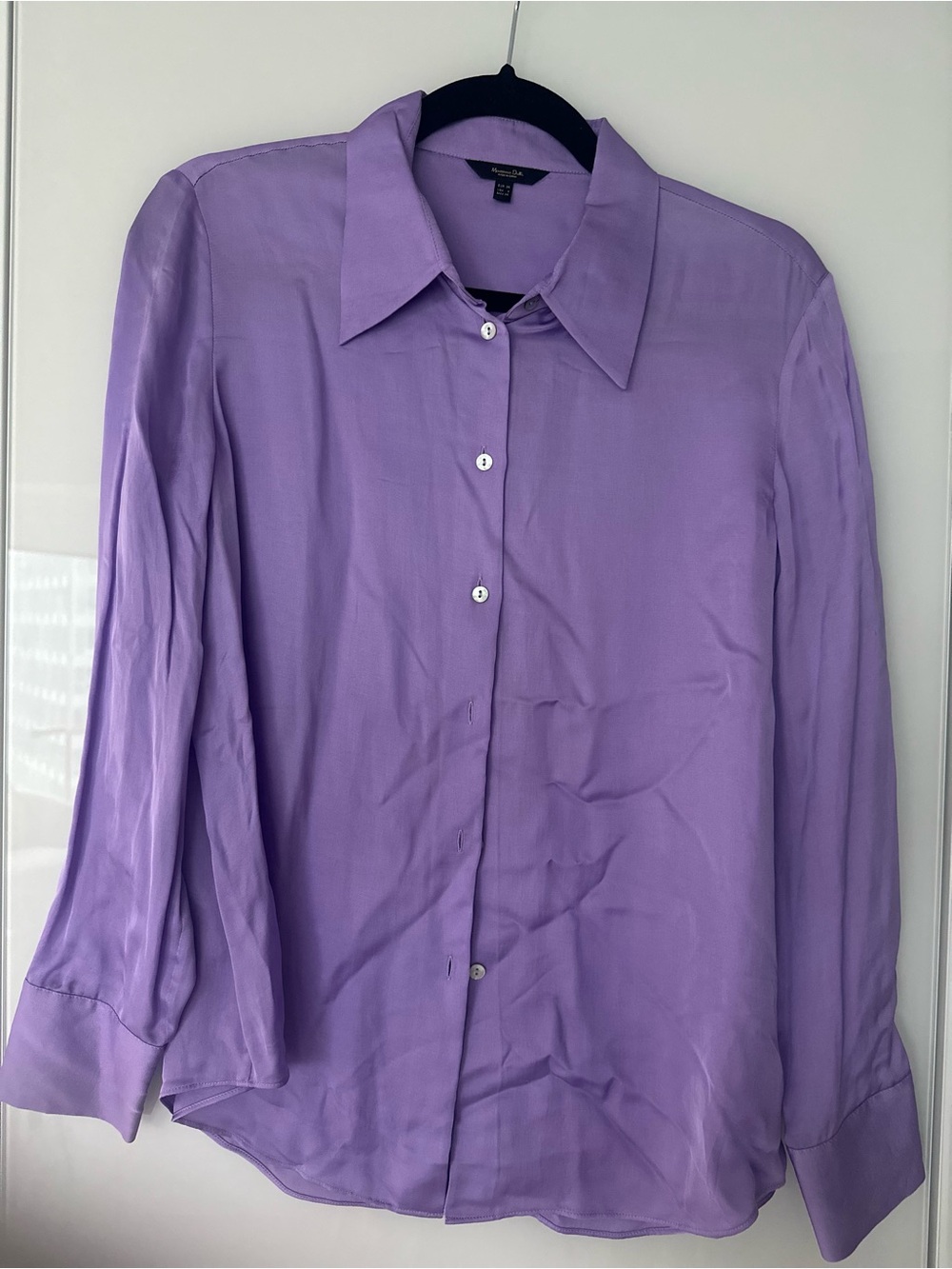 Massimo Dutti Lavender Button-Down Shirt